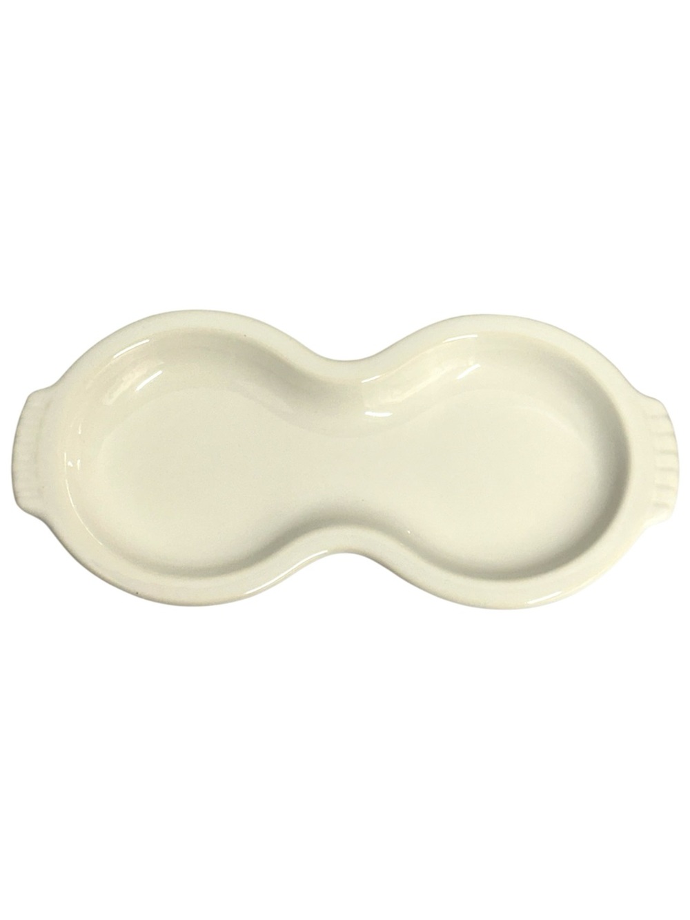 Fiesta White Sugar Dish and Creamer Tray